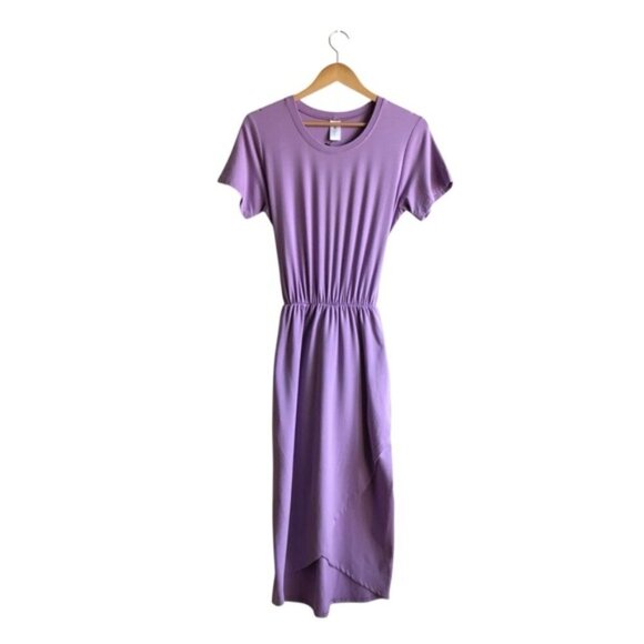 Smash + Tess Rebecca Wrap Style Dress Small Lovely Lavender Midi NWT - Picture 2 of 14